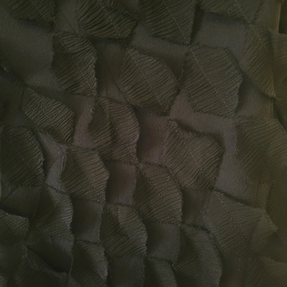 Lauren by RL Black Flutter Silk Midi Length Skirt Size XS - Picture 3 of 4